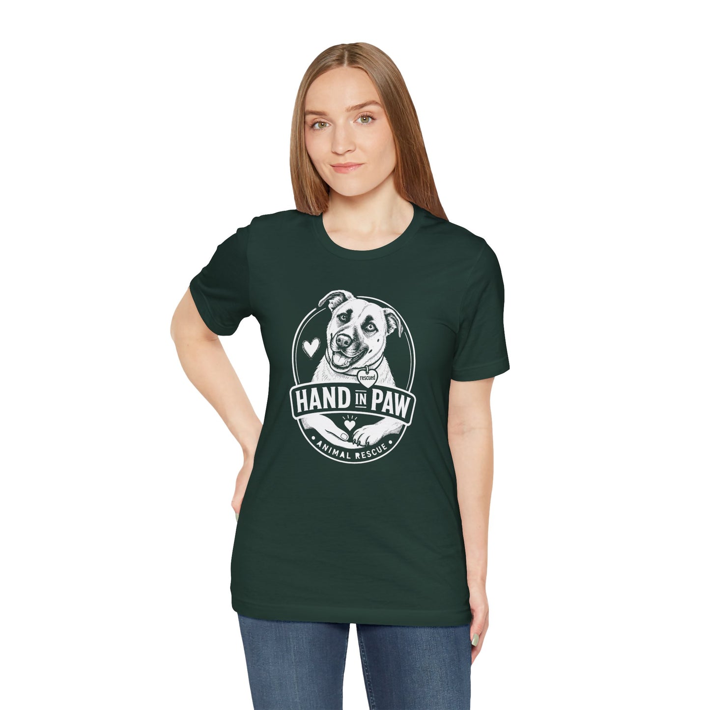 Hand in Paw Rescue Logo T-Shirt
