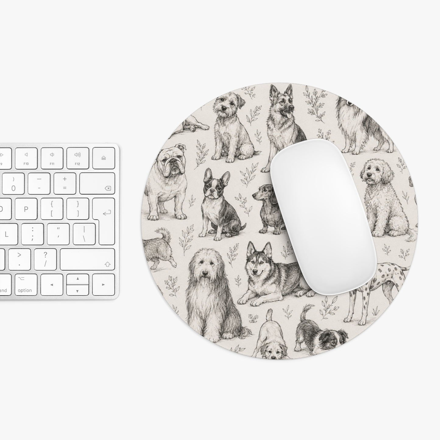 Rescue Dog Pattern Mouse Pad