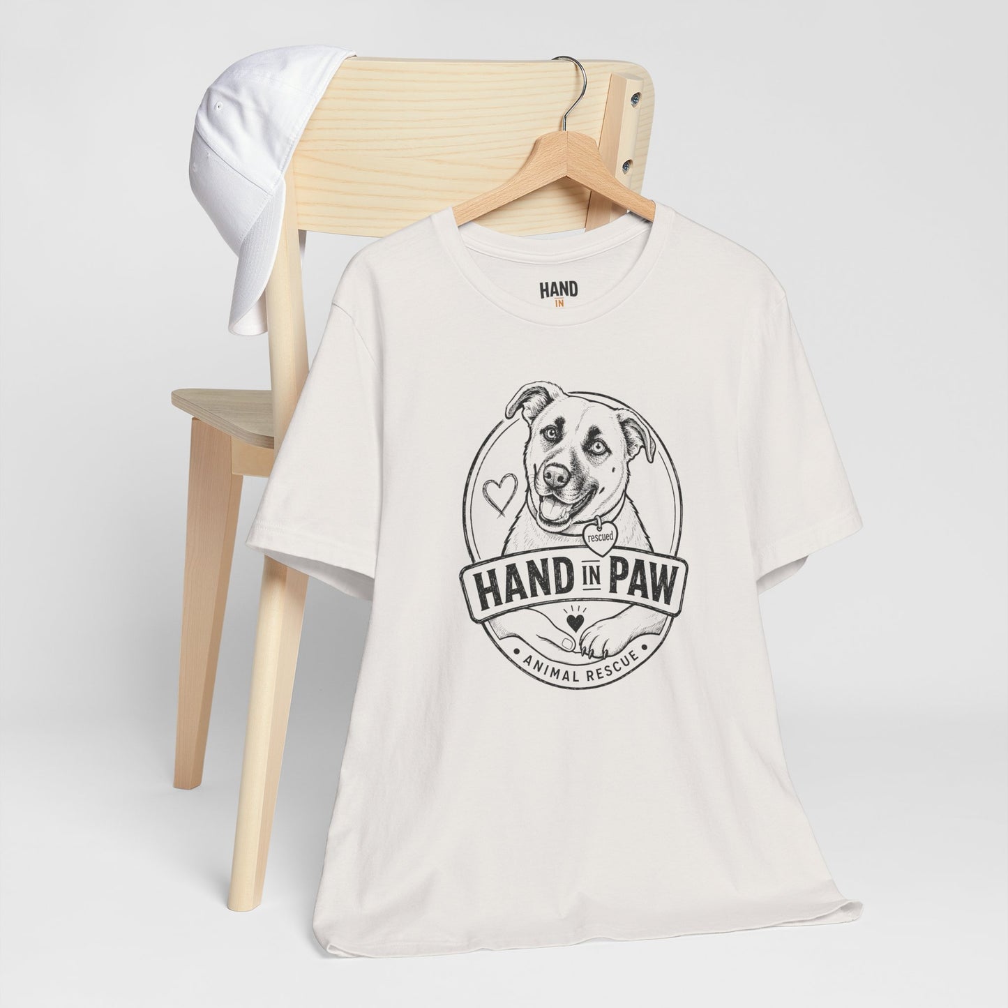 Hand in Paw Rescue Logo T-Shirt