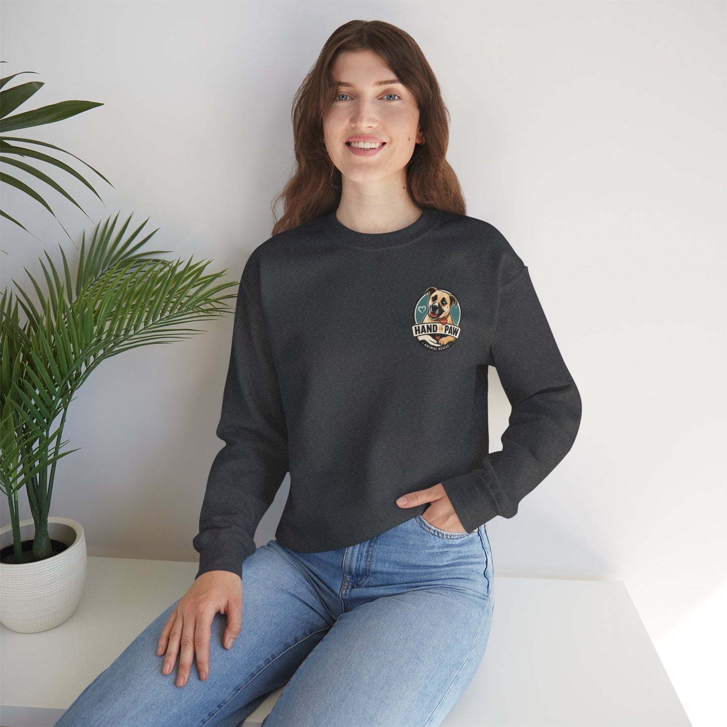 Hand in Paw Rescue Crewneck Sweatshirt