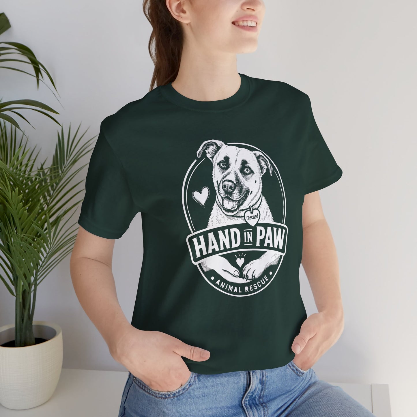 Hand in Paw Rescue Logo T-Shirt