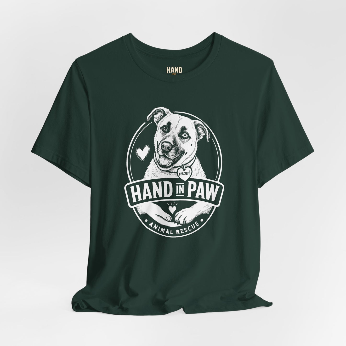 Hand in Paw Rescue Logo T-Shirt