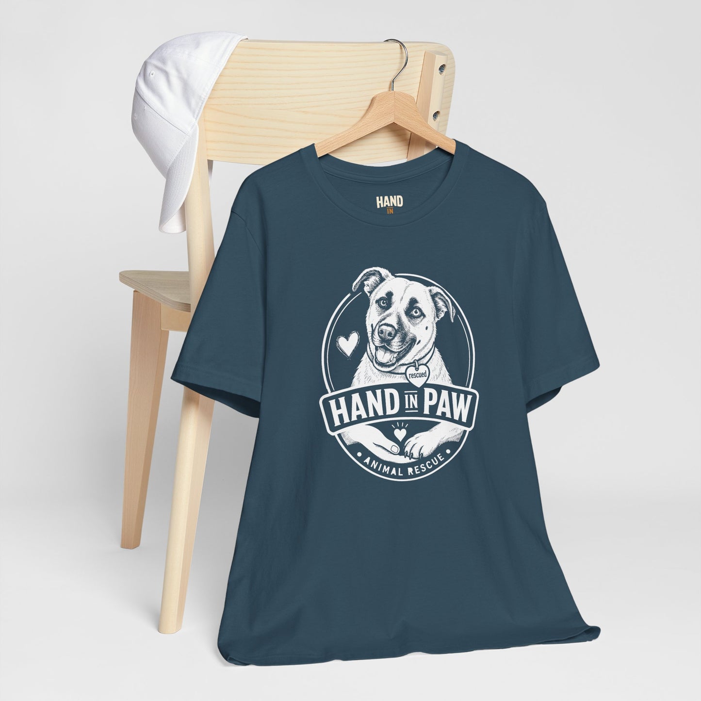 Hand in Paw Rescue Logo T-Shirt