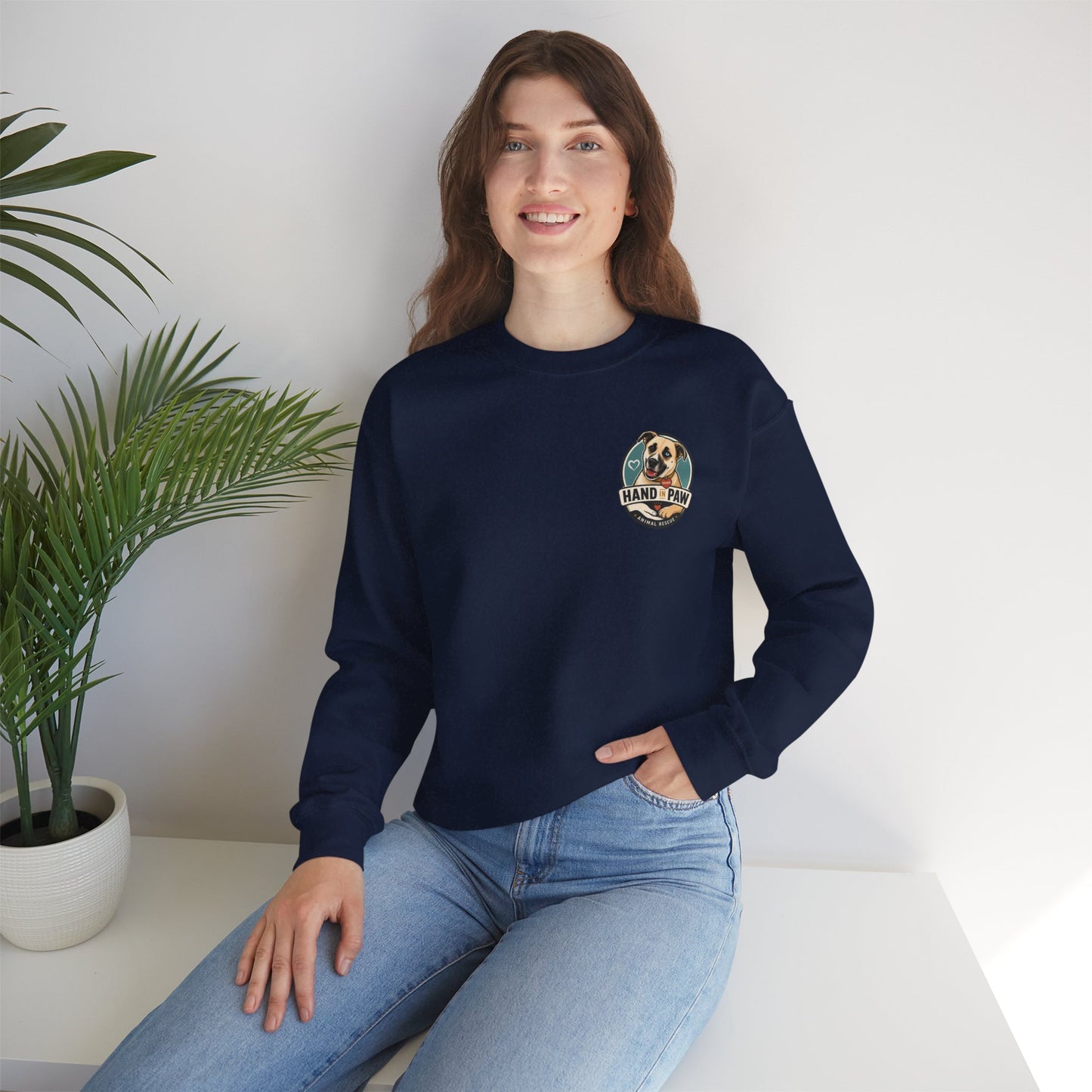 Hand in Paw Rescue Crewneck Sweatshirt