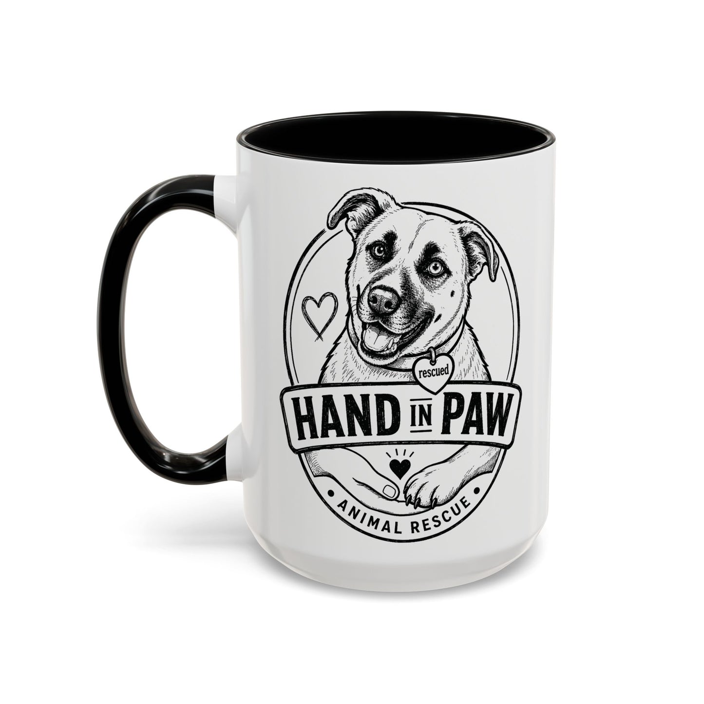 Hand in Paw Logo Mug