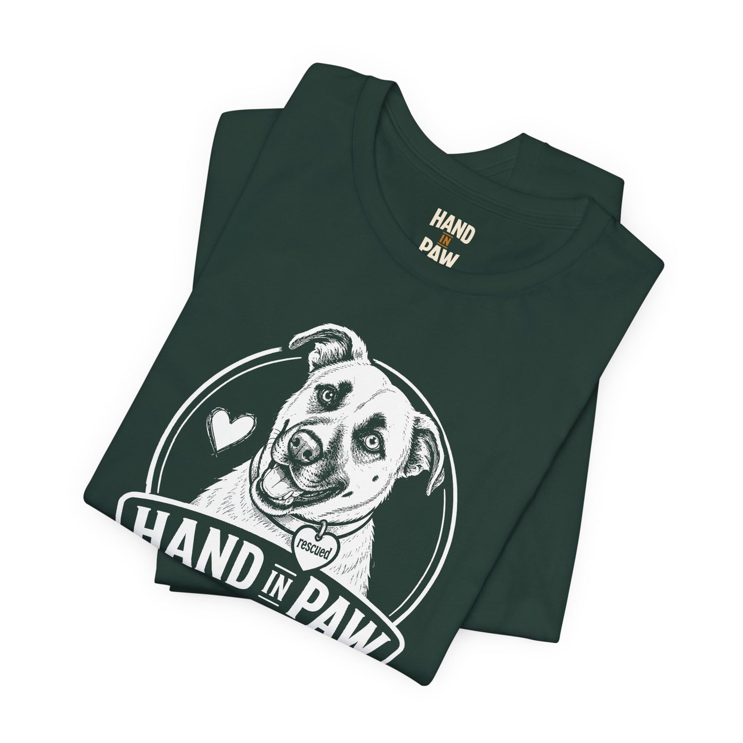 Hand in Paw Rescue Logo T-Shirt