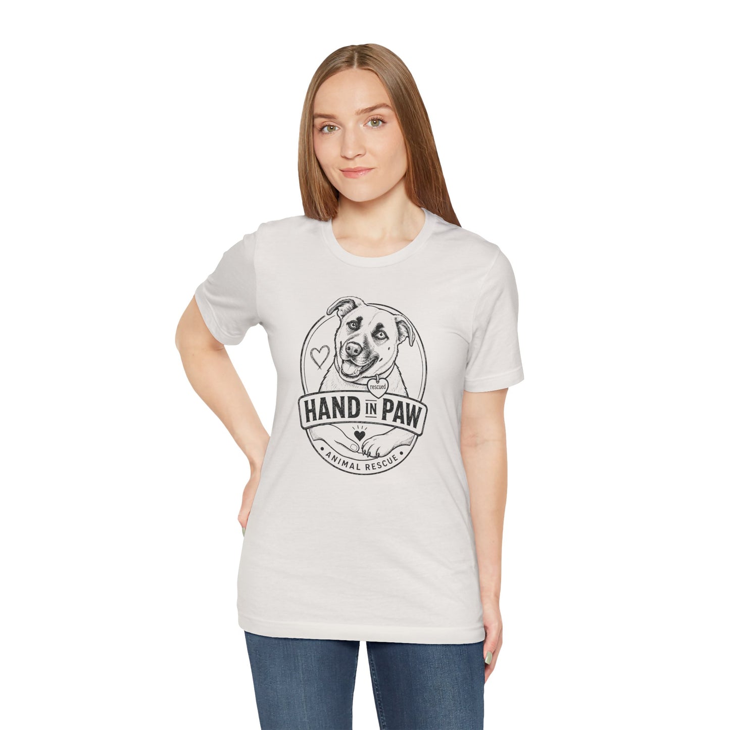 Hand in Paw Rescue Logo T-Shirt