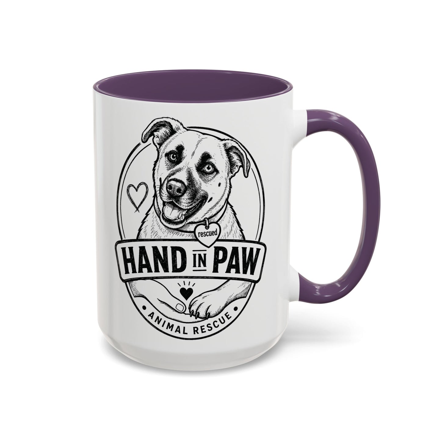 Hand in Paw Logo Mug