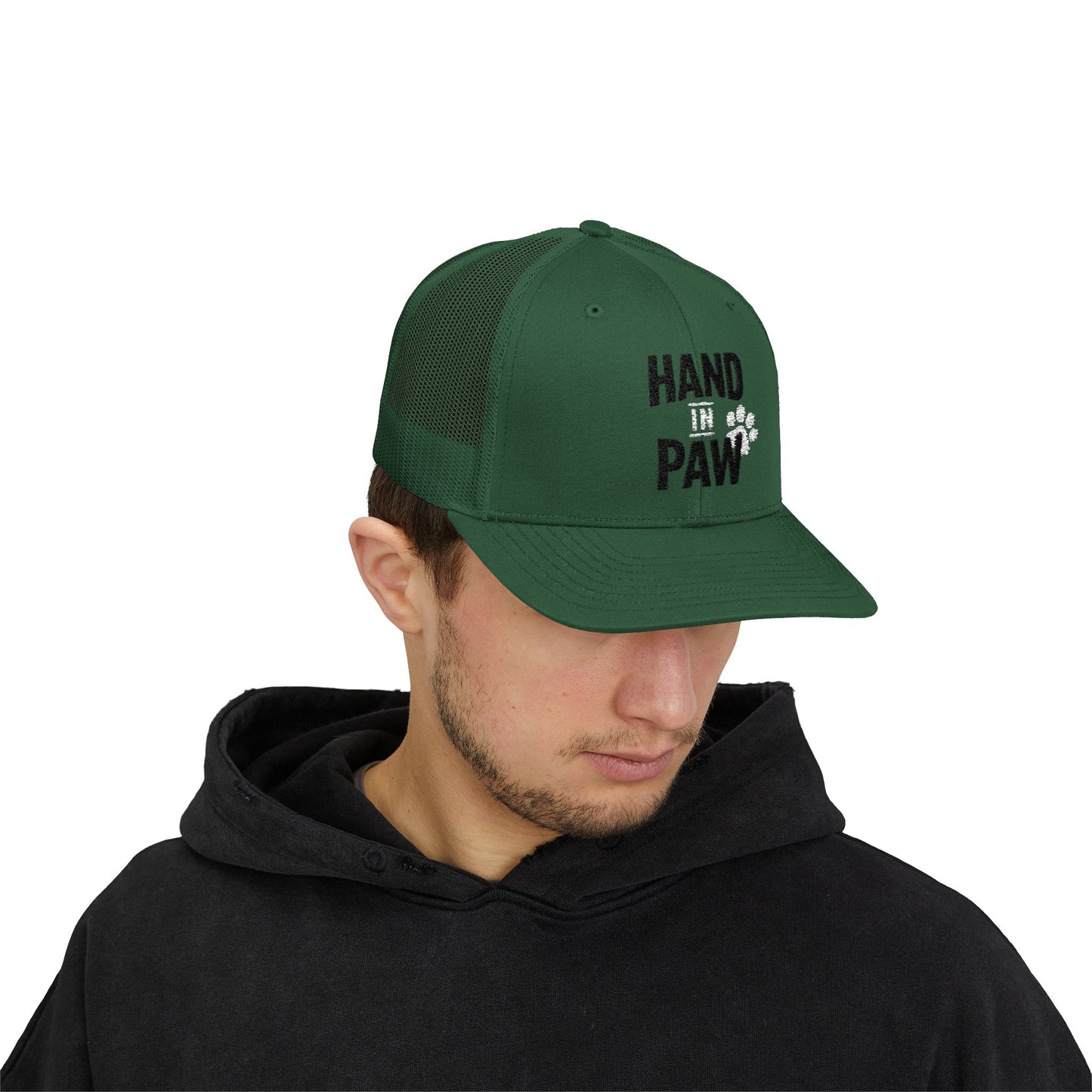 Hand in Paw Snapback Trucker Cap